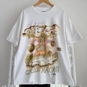 Travis Scott Shirt XL White Utopia Album Tour Skitzo Circus Maximus 2023 Tee